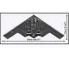Cobi B-2 Spirit USAF Stealth Bomber 1/100 Scale Brick Kit (5916)