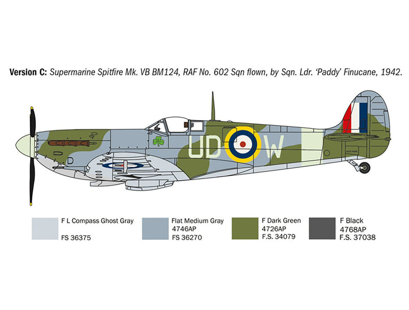 Spitfire Mk.V / Mk.IX Aces 1:72 Plastic Kit