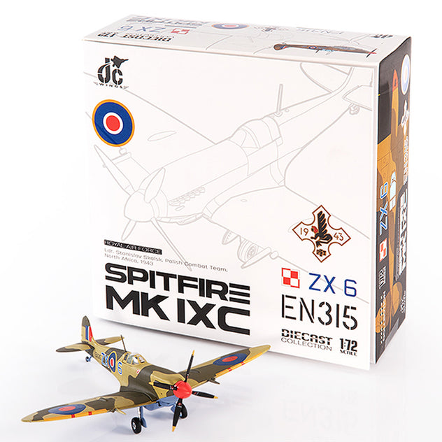 JC Wings Spitfire Mk IXc Ldr. Stanislav Skalsky 1943 1/72 Diecast Model Aircraft