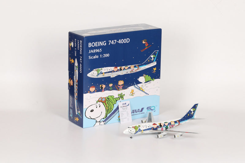 SQ Wings ANA All Nippon Airways Boeing 747-400D JA8965 "Snoopy" Livery - Diecast Model - 1/200