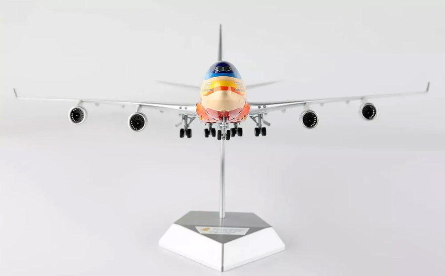 SQ Wings Singapore Airlines Boeing 747-400 9V-SPL Tropical Livery 1:200 Diecast Model Aircraft