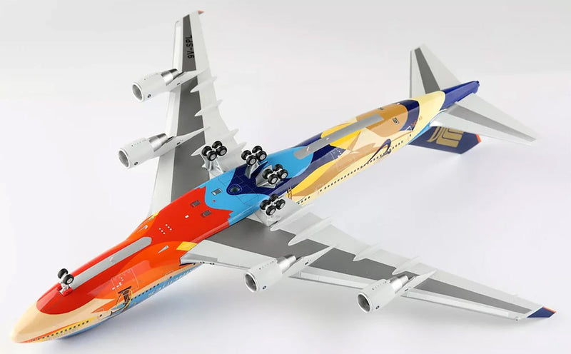 SQ Wings Singapore Airlines B747-400 9V-SPL "Tropical" Livery - Diecast Model - 1/200