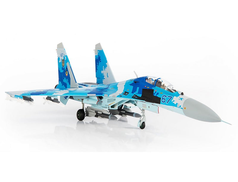 JC Wings SU-27 Flanker Ukraine Air Force 831st TAB 2017 1/72 Diecast Model Aircraft