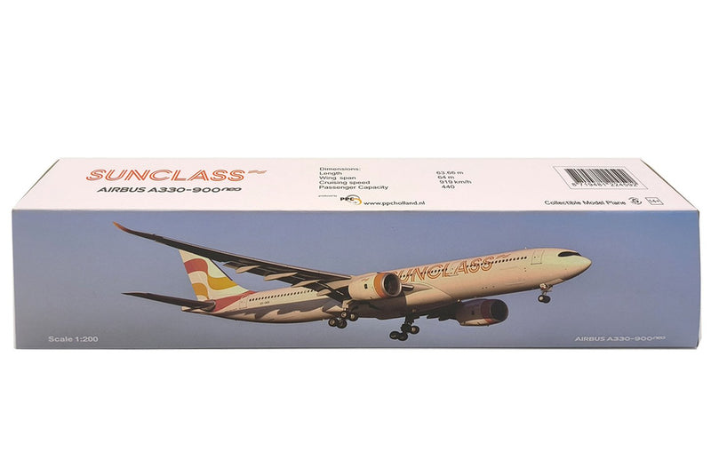 PPC Sunclass Airlines Airbus A330-900 neo Plastic Model - 1/200 Scale