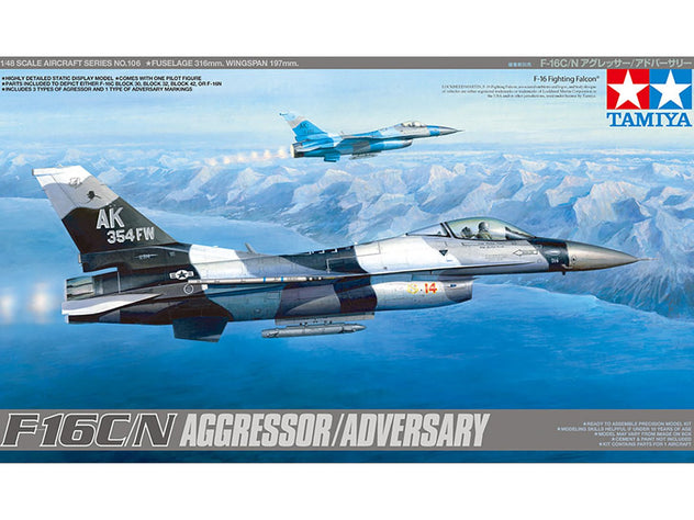 Tamiya 61106 F-16C/N Aggressor/Adversary 1:48 Plastic Model Kit