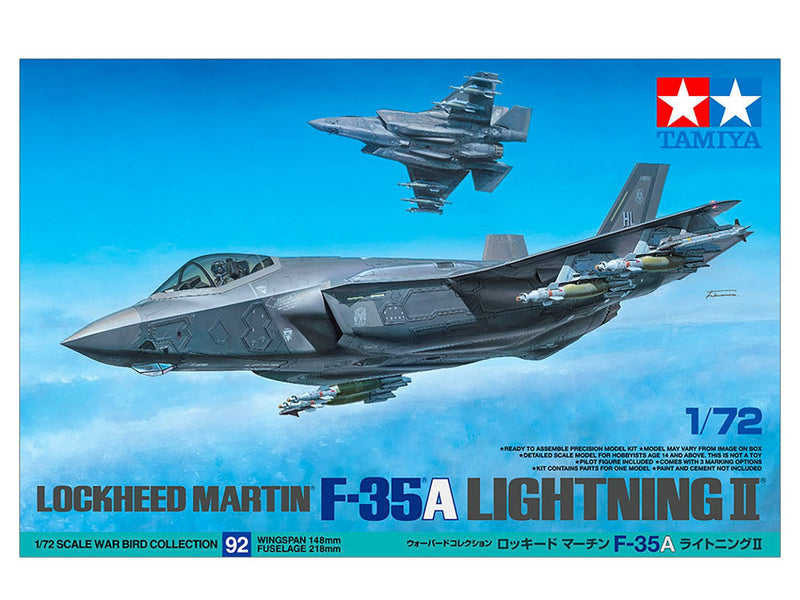 Tamiya F35A Lightning II 1:72 Plastic Kit