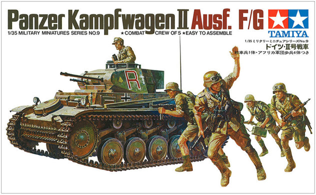 Tamiya 35009 Panzerkampfwagen II Ausf. F/G Tank 1:35 Scale Plastic Kit