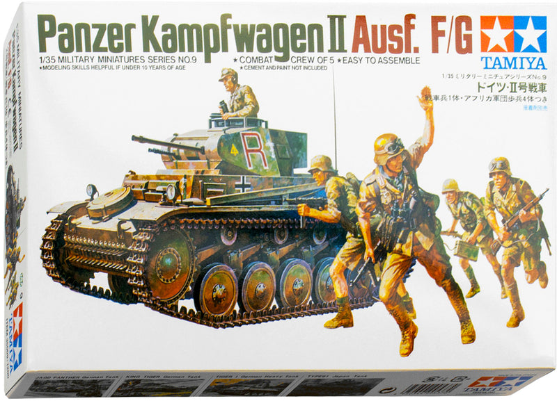Tamiya 35009 Panzerkampfwagen II Ausf. F/G Tank 1:35 Scale Plastic Kit