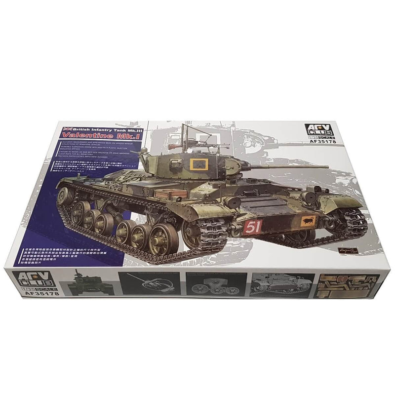 AFV Club Valentine Mk.I British Infantry Tank Mk.III 1:35 Plastic Model Kit