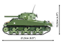 Cobi M4A3 Sherman Tank 1/28 Scale Brick Model Kit (2570)