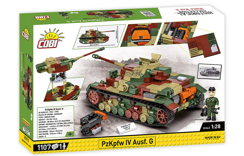 Cobi Panzerkampfwagen IV German Tank Brick Kit 1:28 Scale - 2592