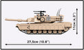Cobi M1A2 Abrams U.S. Tank 1:35 Scale Brick Kit - 1025 Pieces (2632)