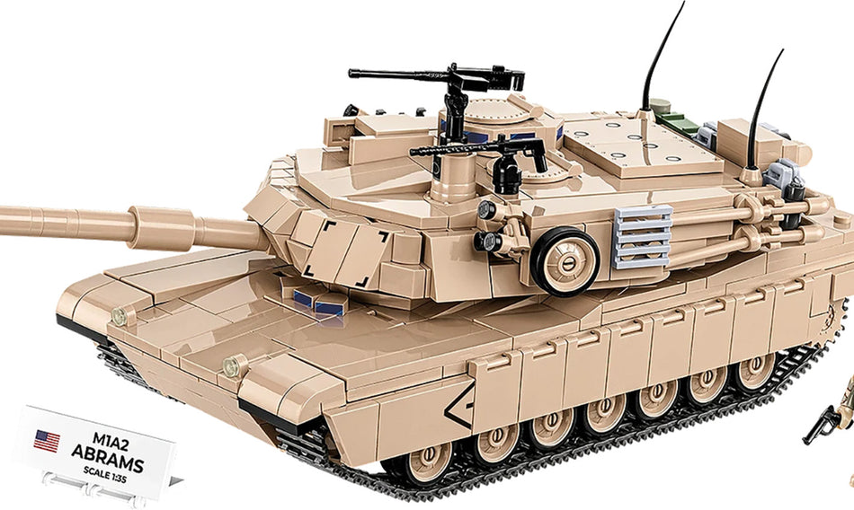 Cobi M1A2 Abrams U.S. Tank 1:35 Scale Brick Kit - 1025 Pieces (2632)