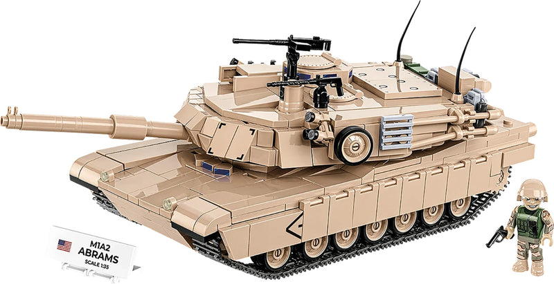 Cobi M1A2 Abrams U.S. Tank 1:35 Scale Brick Kit - 1025 Pieces (2632)