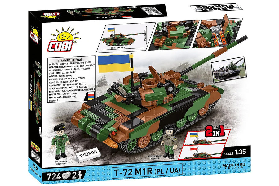 Cobi T-72M1R Tank 1:35 Brick Kit (PL/UA) - 724 Pieces (2624)