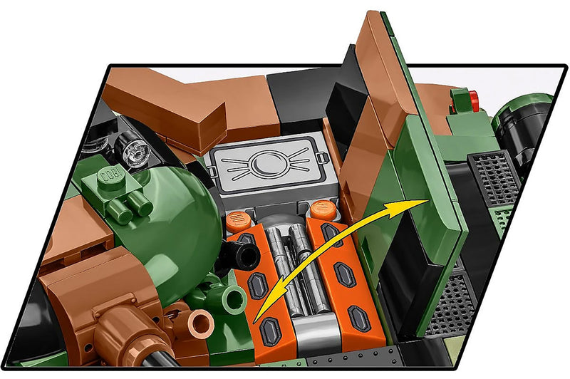 Cobi T-72M1R Tank 1:35 Brick Kit (PL/UA) - 724 Pieces (2624)