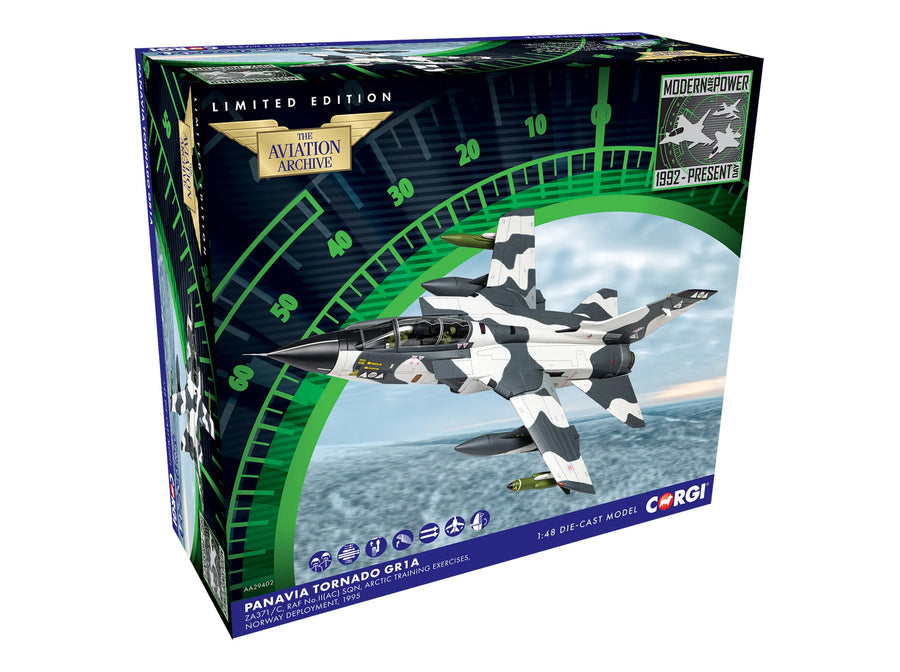 Corgi Panavia Tornado GR1A ZA371/C RAF No.II(AC) Sqn 1/48 Diecast Model Aircraft AA29402