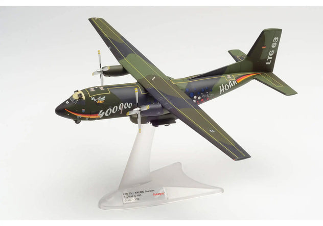 Herpa Wings Transall C-160 "400,000 Flight Hours" 50+72 1/200 Diecast Model Aircraft - HE570909