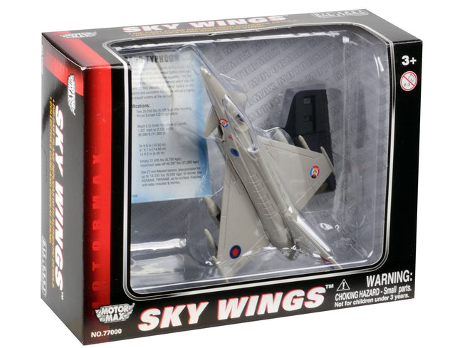 Motormax RAF Eurofighter Typhoon 1:100 Diecast Model Aircraft