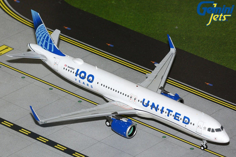 Gemini Jets United Airlines A321neo '100 Years' 1/200 Diecast Model Aircraft N44550 G2UAL1524