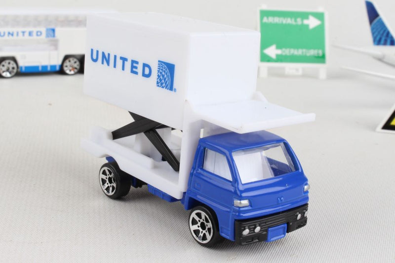Daron United Airlines Boeing 787 Airport Playset Diecast Model Aircraft