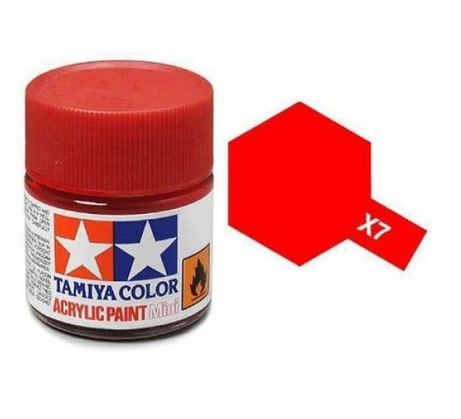 X-7 Red Gloss Acrylic Paint 10ml