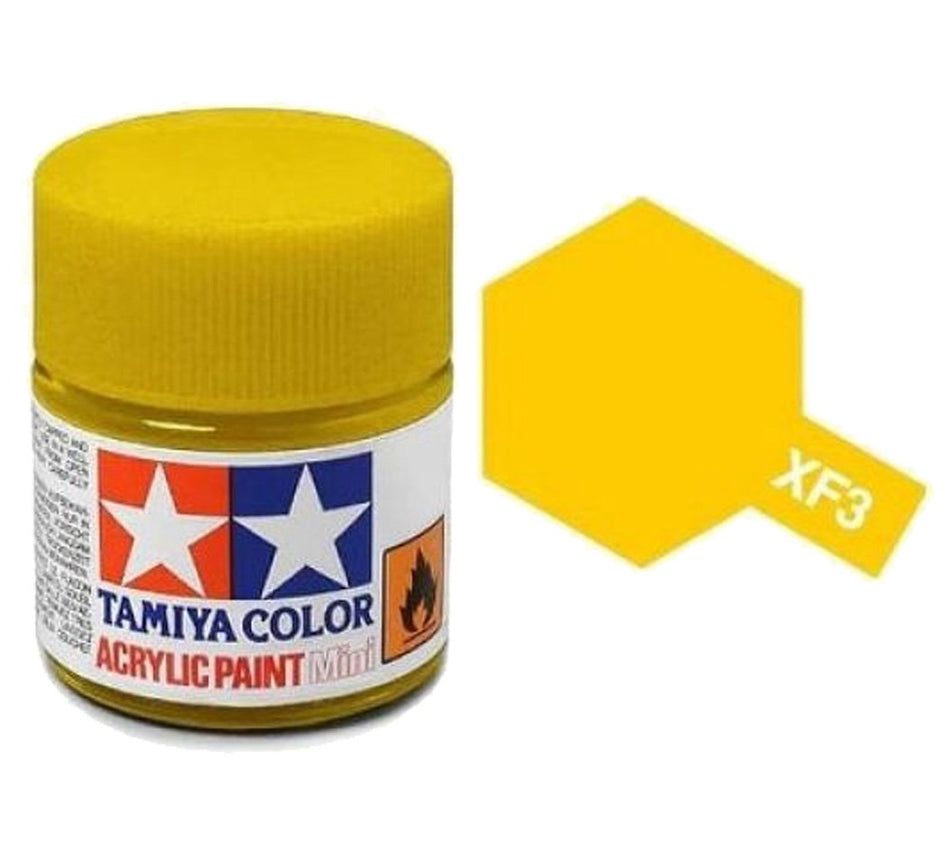 XF-3 Flat Yellow Acrylic Paint 10ml