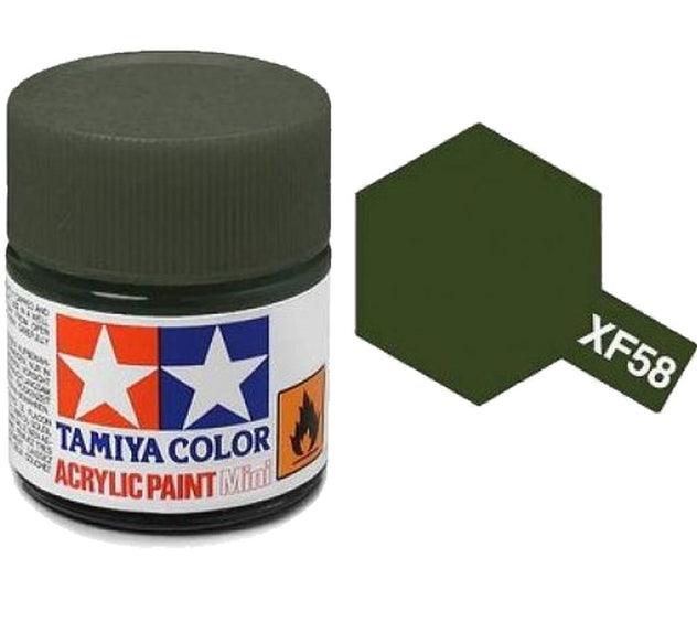 Tamiya XF-58 Olive Green Matt Acrylic Paint 10ml