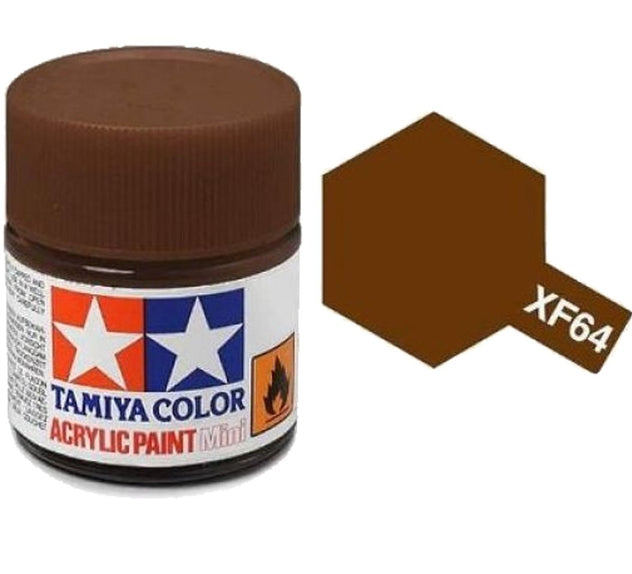 Tamiya XF-64 Red Brown Matt Acrylic Paint 10ml