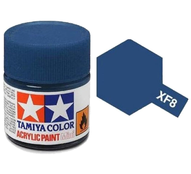 Tamiya XF-8 Flat Blue Acrylic Paint 10ml