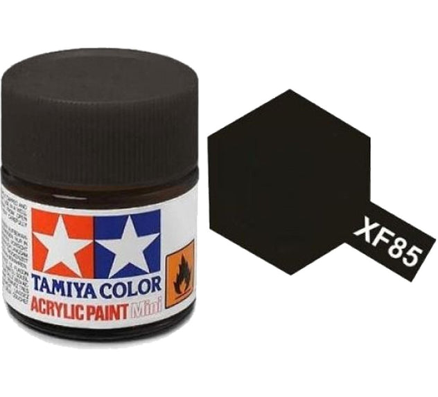 Tamiya XF-85 Rubber Black Matt Acrylic Paint 10ml