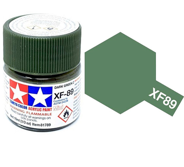 Tamiya XF-89 Dark Green 2 Acrylic Paint 10ml