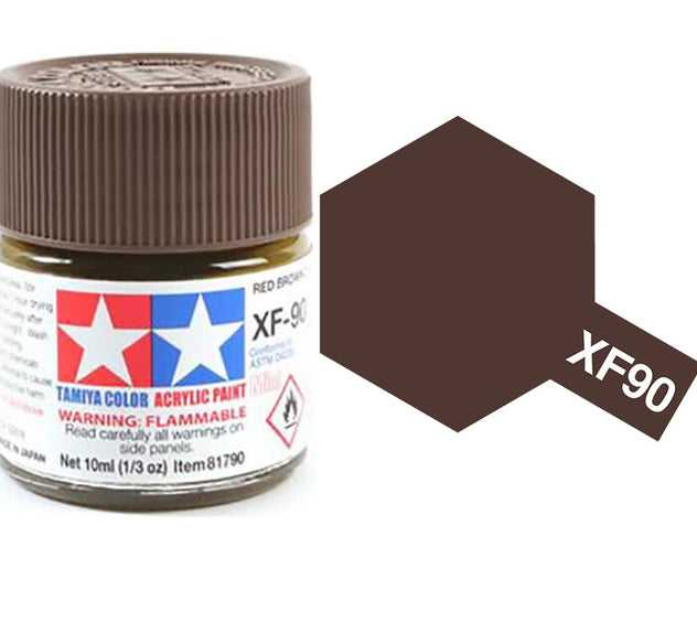 Tamiya XF-90 Red Brown 2 Matt Acrylic Paint 10ml